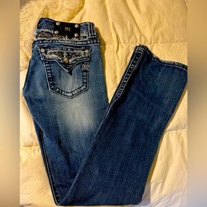 Miss Me Jeans Boot Cut Waist size 29 Inseam 34”